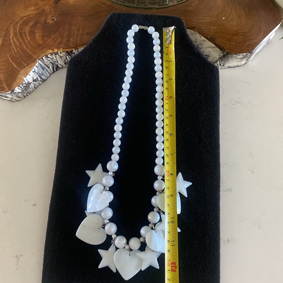 Vintage Jewelry Acrylic/plastic Stars and Hearts Necklace FINAL PRICE DROP - Picture 6 of 6